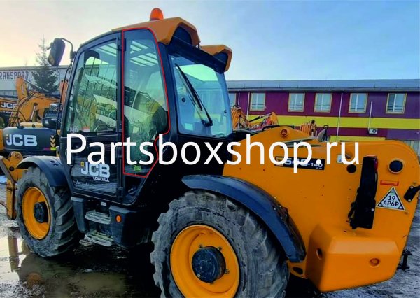 Стекло боковое левое JCB 540-140 (1221*575) KMK
